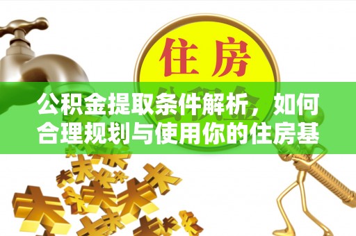 遂溪公积金提取条件解析，如何合理规划与使用你的住房基金