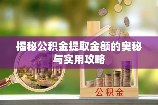遂溪揭秘公积金提取金额的奥秘与实用攻略