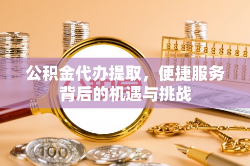 遂溪公积金代办提取，便捷服务背后的机遇与挑战