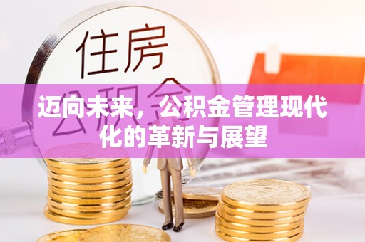 遂溪迈向未来，公积金管理现代化的革新与展望