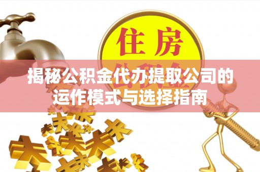 遂溪揭秘公积金代办提取公司的运作模式与选择指南