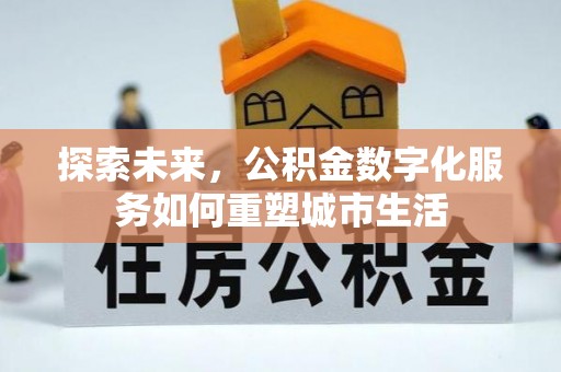 遂溪探索未来，公积金数字化服务如何重塑城市生活