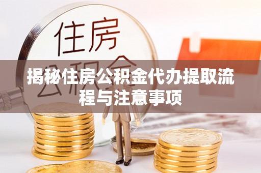 遂溪揭秘住房公积金代办提取流程与注意事项