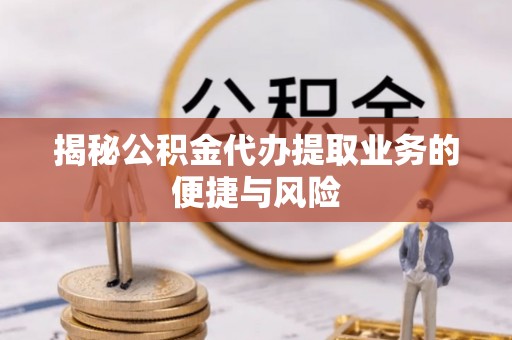 遂溪揭秘公积金代办提取业务的便捷与风险